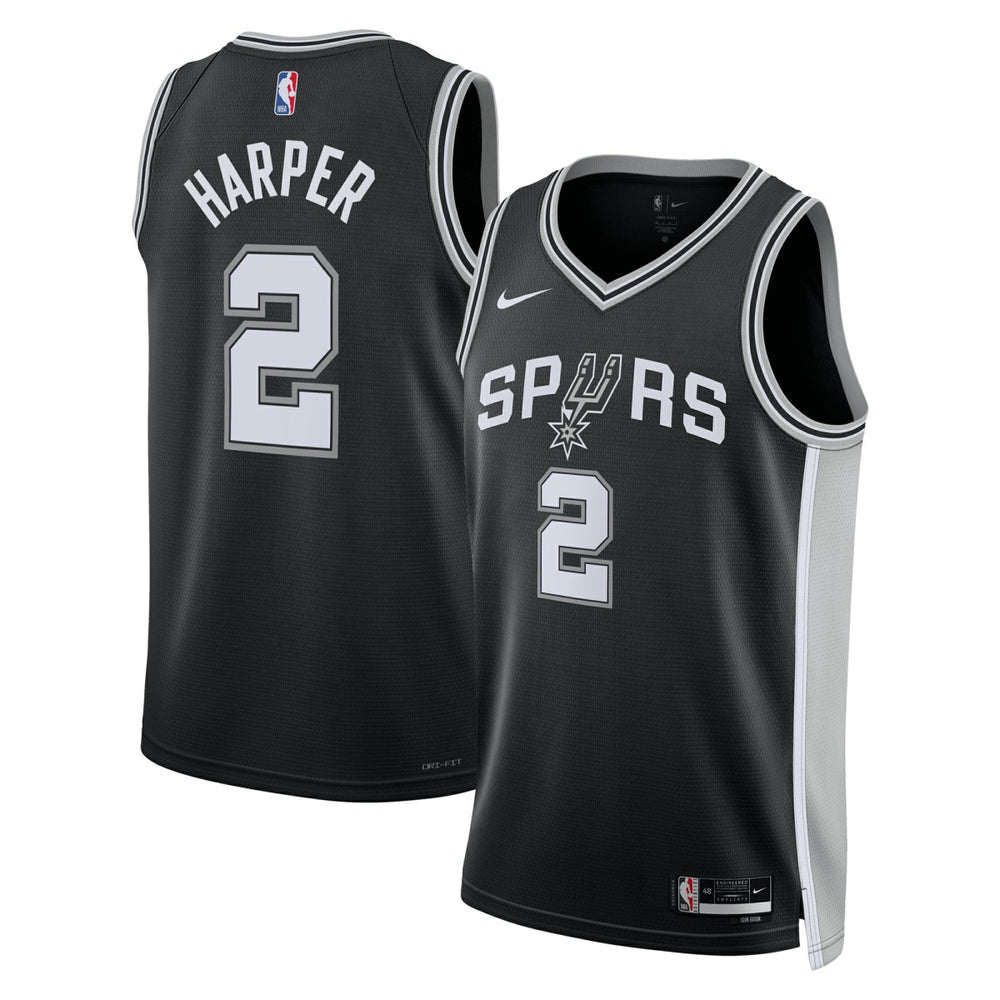Dylan Harper San Antonio Spurs Unisex 2025 NBA Draft First Round Pick Swingman Jersey - Icon Edition - Black outlet