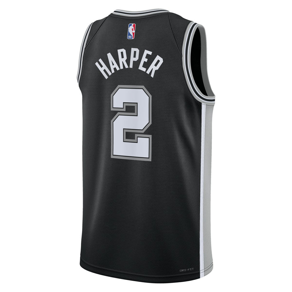 Dylan Harper San Antonio Spurs Unisex 2025 NBA Draft First Round Pick Swingman Jersey - Icon Edition - Black outlet