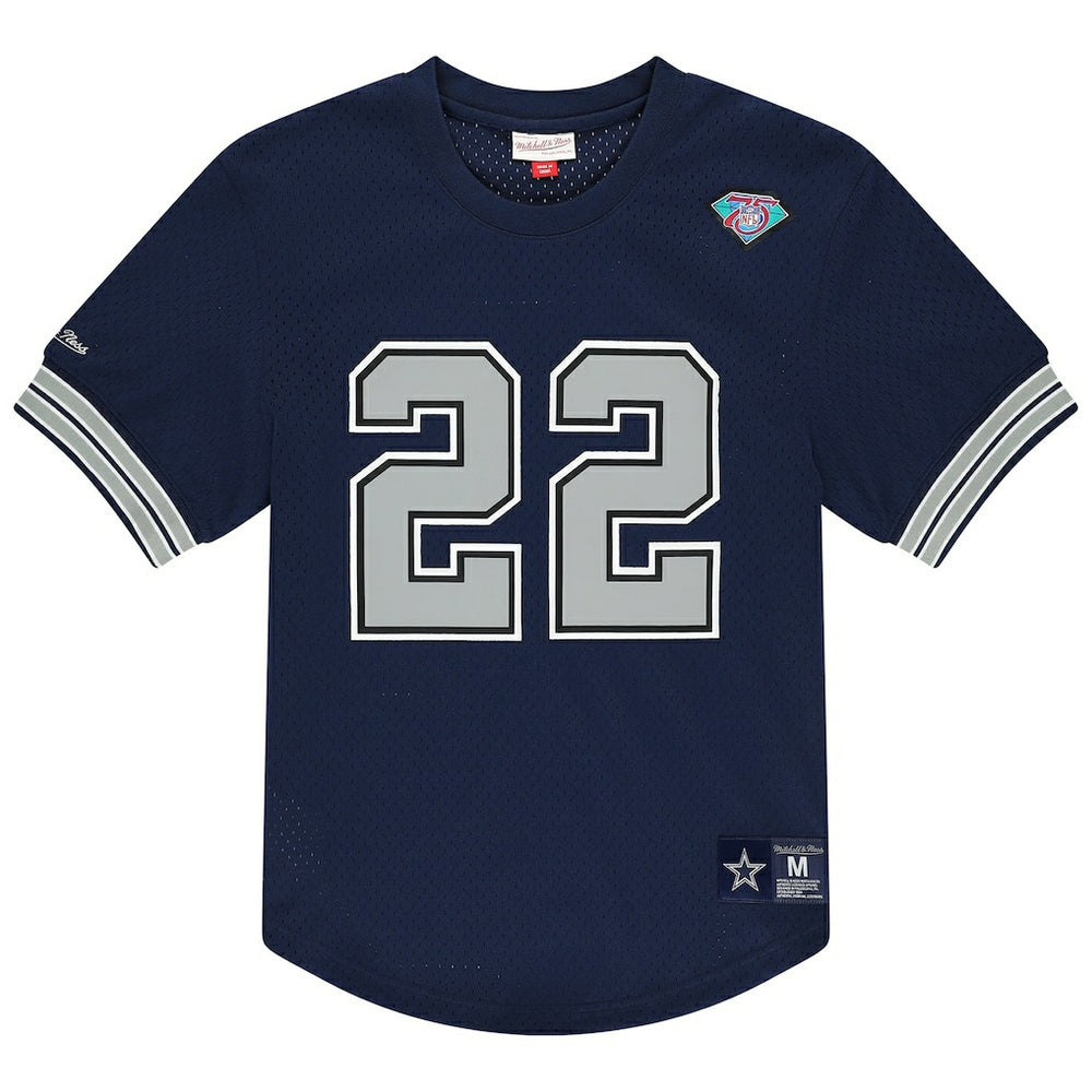 Emmitt Smith Dallas Cowboys Retired Player Name & Number Mesh T-Shirt - Navy sale