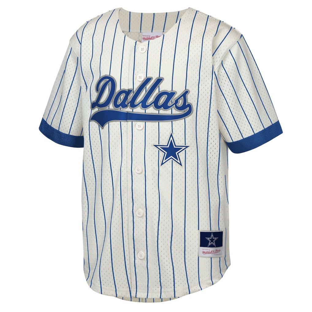 Emmitt Smith Dallas Cowboys Youth Retired Player Name & Number Baseball Jersey - Cream online
