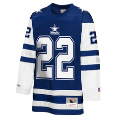 Emmitt Smith Dallas Cowboys Youth Hockey Fashion Jersey - Navy on sale