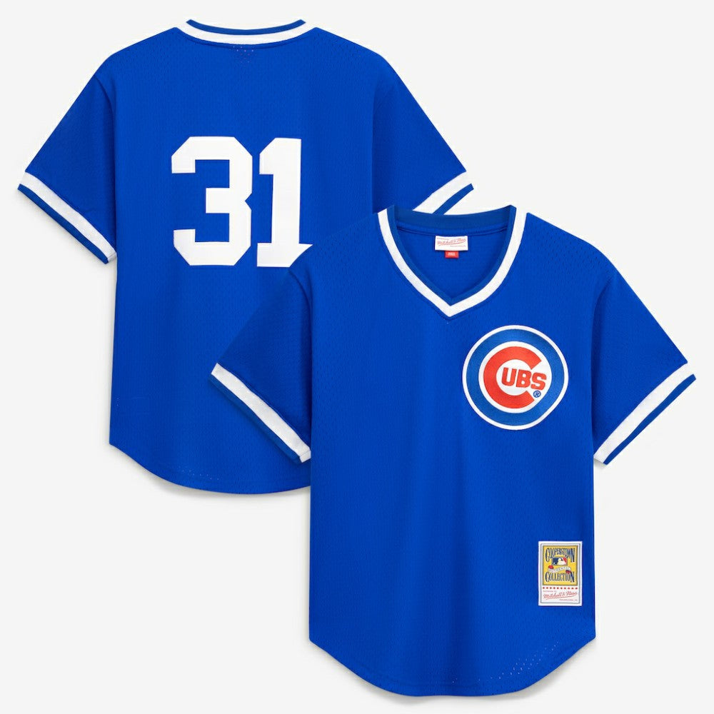 Greg Maddux Chicago Cubs Authentic Batting Practice Jersey Royal