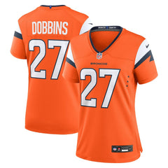 J.K. Dobbins Denver Broncos Women's Team Game Jersey - Orange outlet