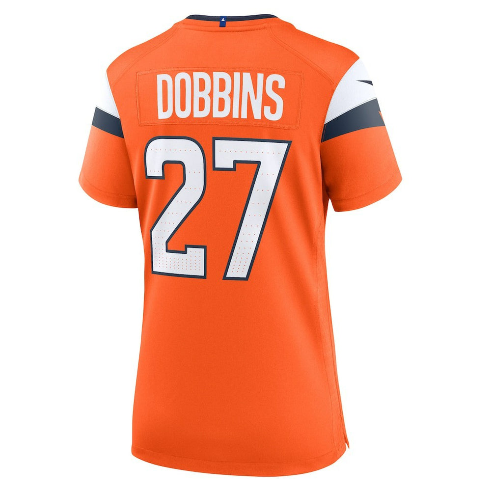 J.K. Dobbins Denver Broncos Women's Team Game Jersey - Orange outlet