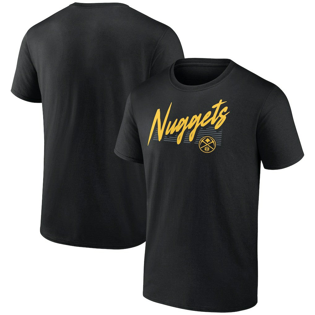 Denver Nuggets Color Block Slant Quick Strike T-Shirt sale - Black shop