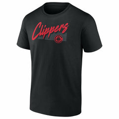 LA Clippers Color Block Slant Quick Strike T-Shirt - Black on sale