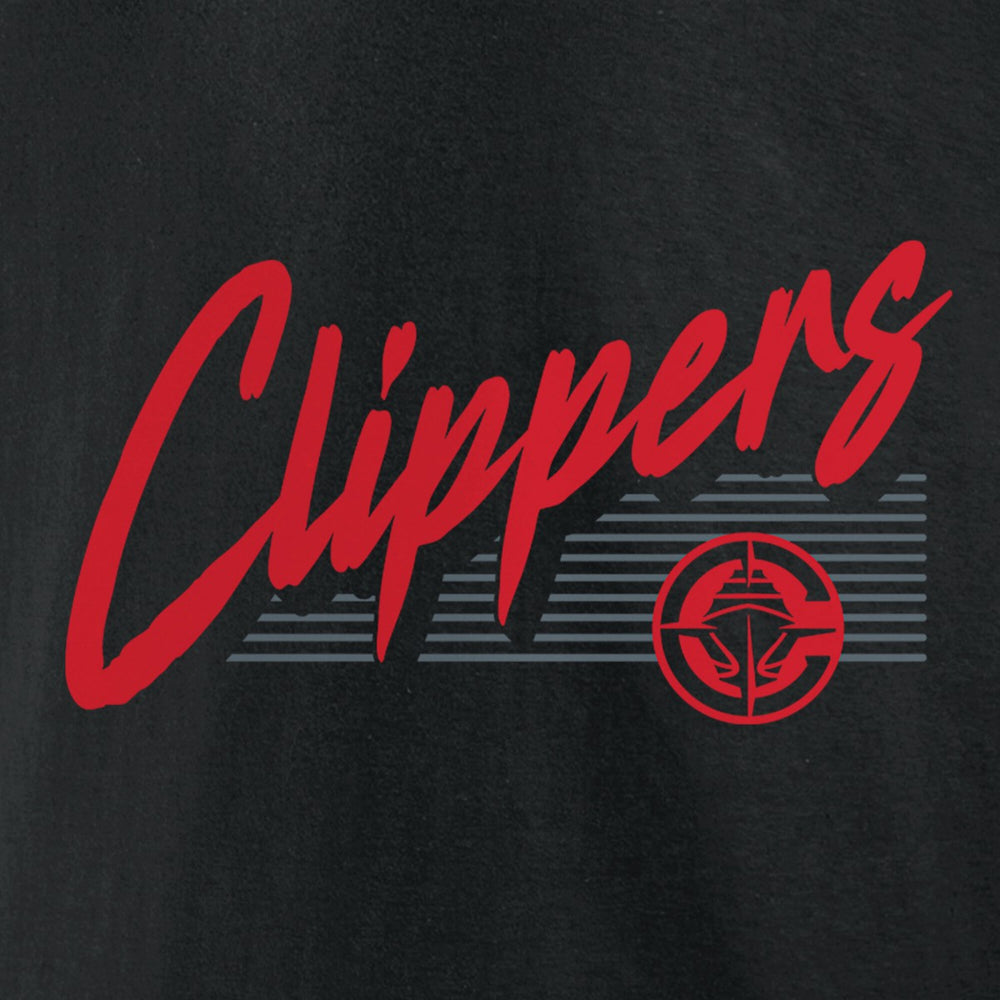LA Clippers Color Block Slant Quick Strike T-Shirt - Black on sale