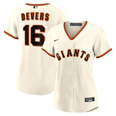 Rafael Devers San Francisco Giants Women's Home Replica Jersey White