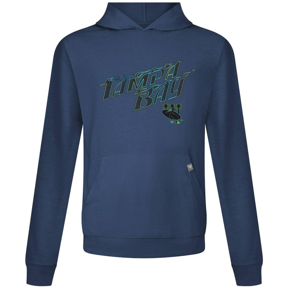 Tampa Bay Rays Levelwear City Connect Relay Back Splash Pullover Hoodie Navy