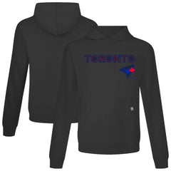 Toronto Blue Jays Levelwear City Connect Relay Back Splash Pullover Hoodie Black