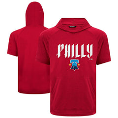 Philadelphia Phillies Levelwear City Connect Phase Back Plash Hoodie T-Shirt Red