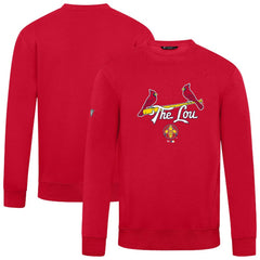 St. Louis Cardinals Levelwear City Connect Zane Back Splash Sweatshirt Red