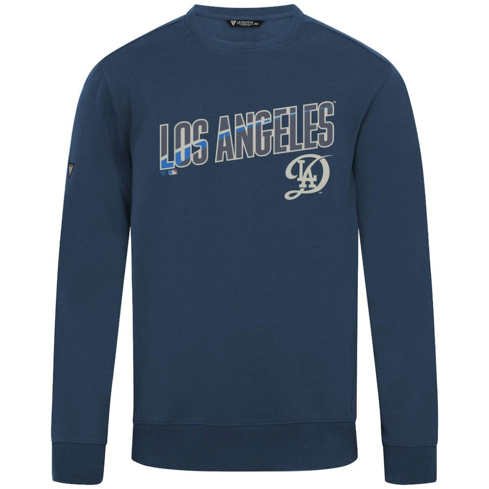 Los Angeles Dodgers Levelwear City Connect Zane Back Splash Sweatshirt Navy