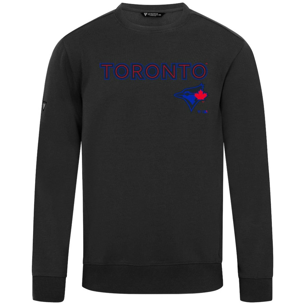 Toronto Blue Jays Levelwear City Connect Zane Back Splash Sweatshirt Black