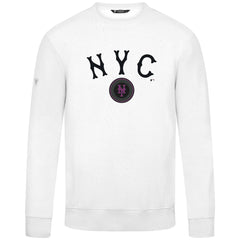 New York Mets Levelwear City Connect Zane Back Splash Sweatshirt White