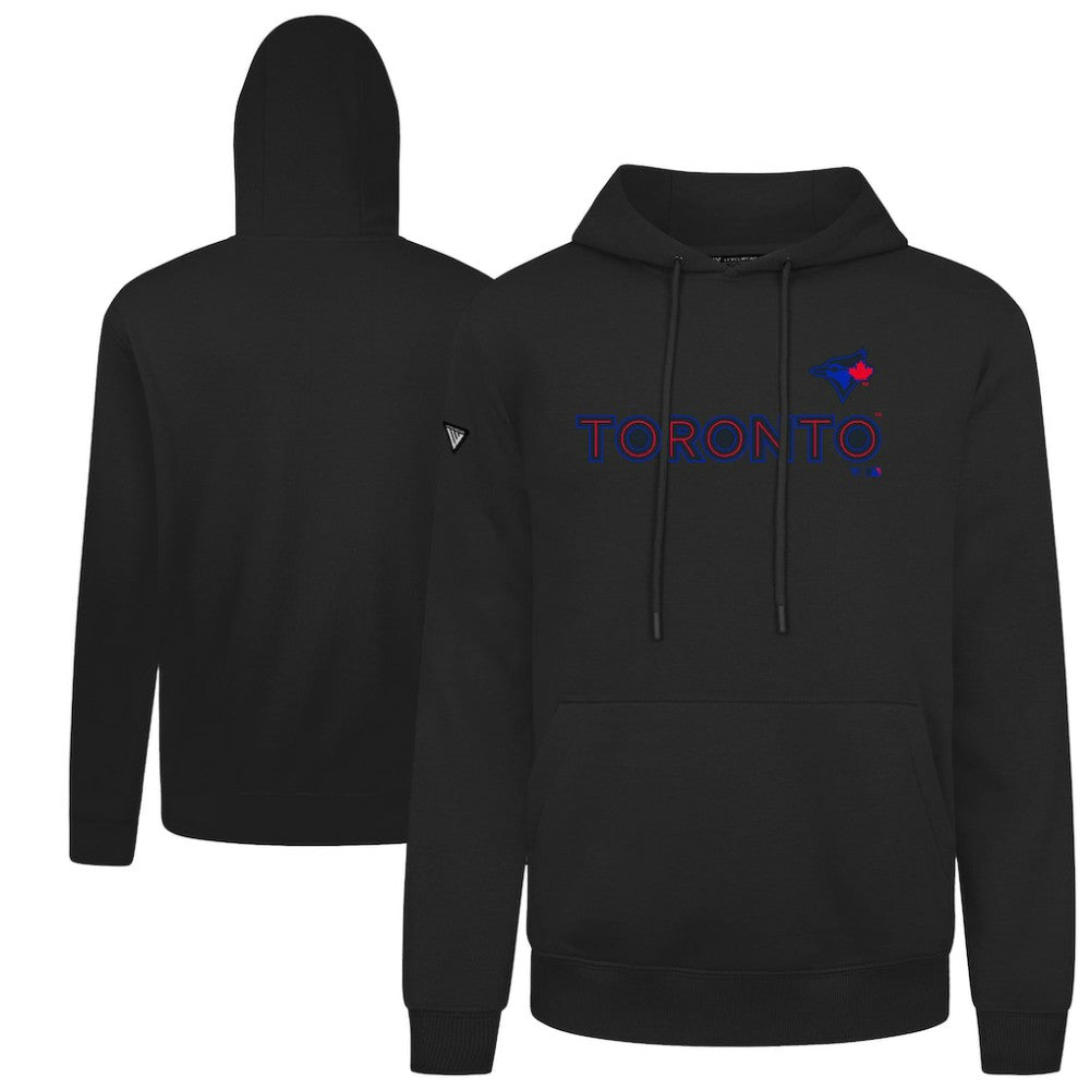 Toronto Blue Jays Levelwear City Connect Podium Core Logo Pullover Hoodie Black