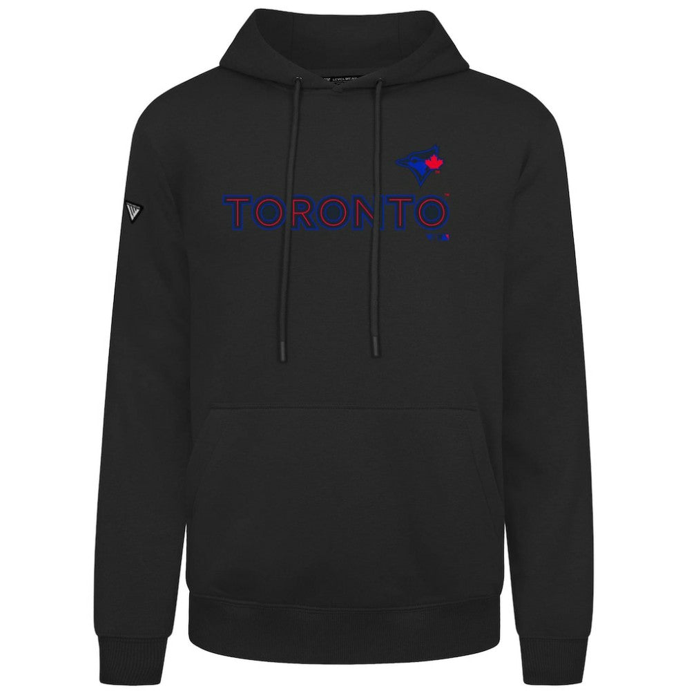 Toronto Blue Jays Levelwear City Connect Podium Core Logo Pullover Hoodie Black