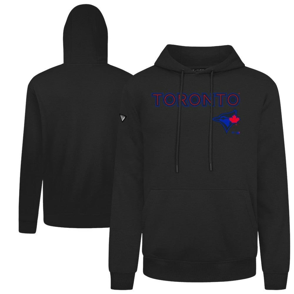 Toronto Blue Jays Levelwear City Connect Podium Back Splash Pullover Hoodie Black