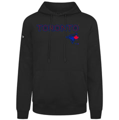 Toronto Blue Jays Levelwear City Connect Podium Back Splash Pullover Hoodie Black