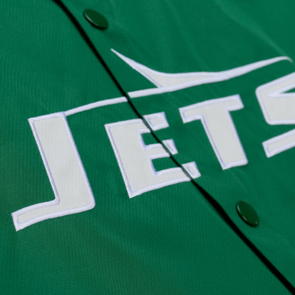 New York Jets Coaches Full-Snap Hooded Windbreaker Jacket - Green sale