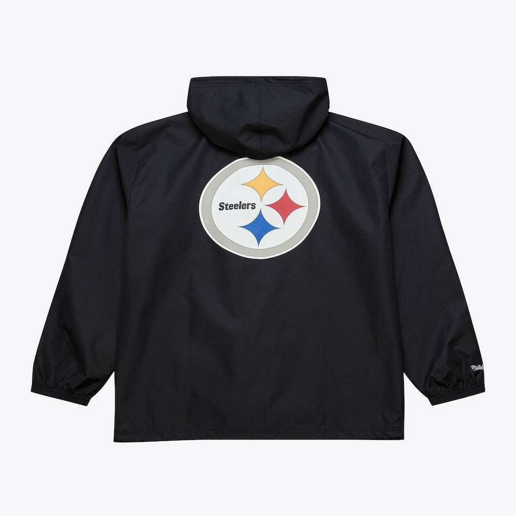 Pittsburgh Steelers Coaches Full-Snap Hooded Windbreaker Jacket - Black on sale