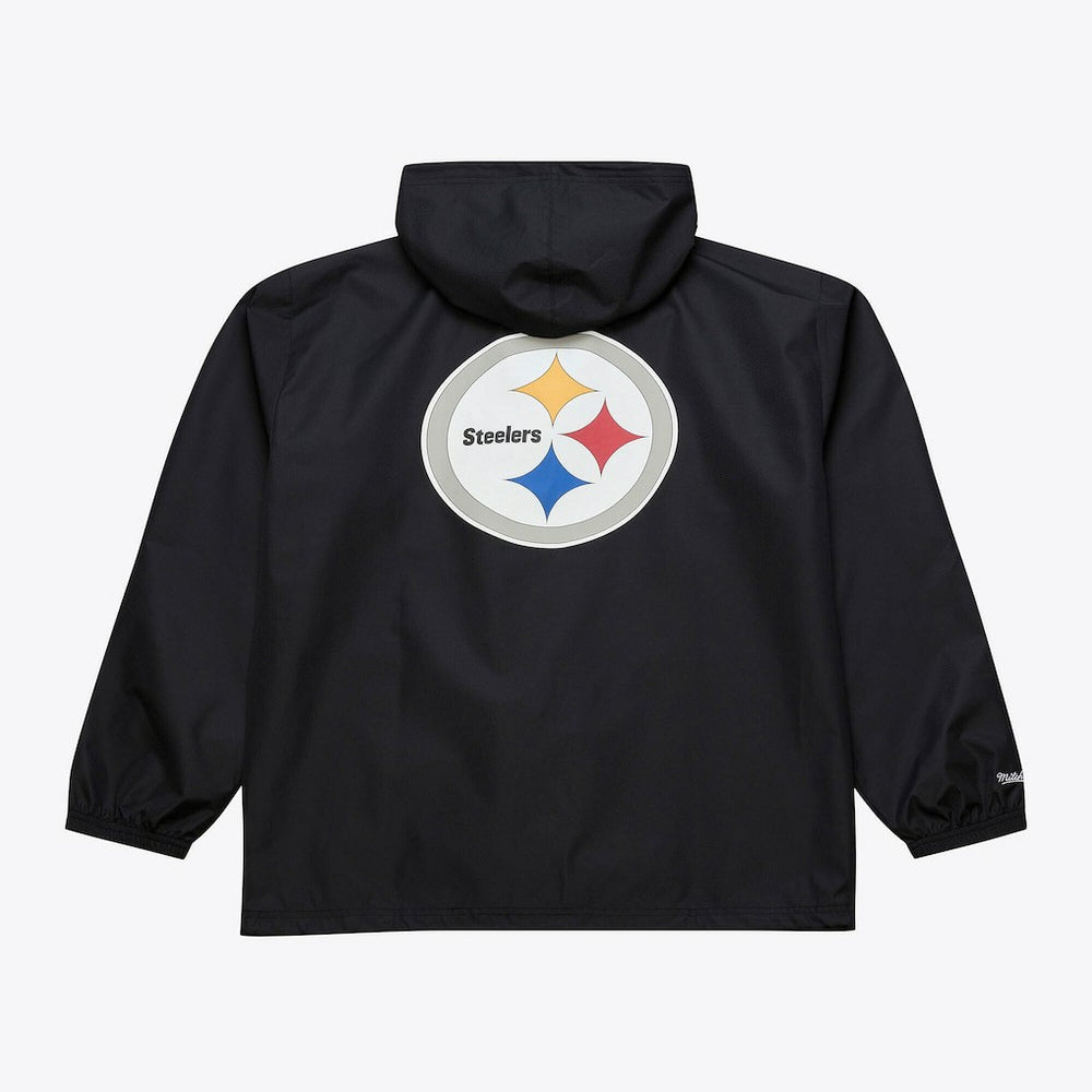 Pittsburgh Steelers Coaches Full-Snap Hooded Windbreaker Jacket - Black on sale