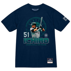 Ichiro Suzuki Seattle Mariners Hall of Fame Hitter T-Shirt Navy