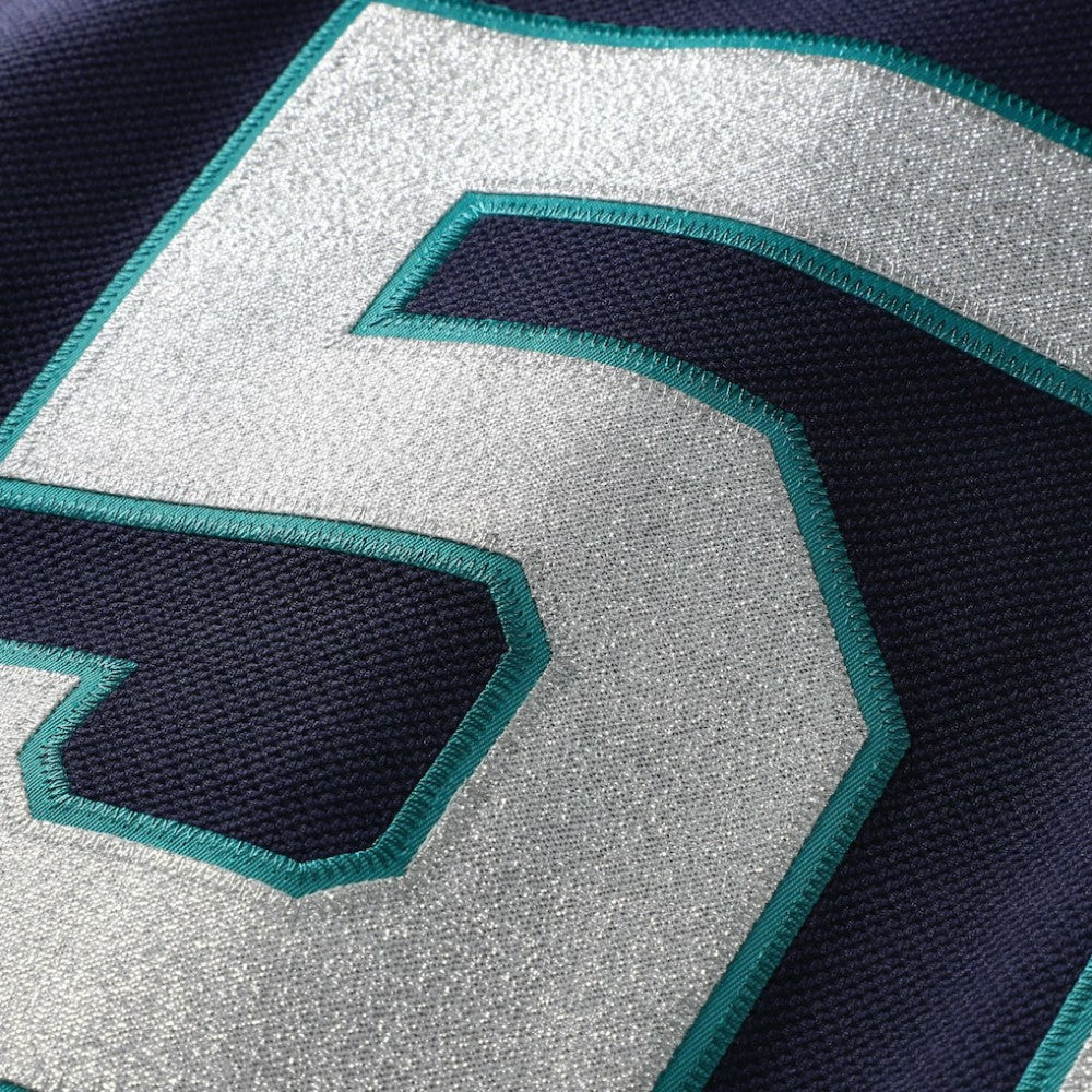 Ichiro Suzuki Seattle Mariners 2006 Cooperstown Mesh Batting Practice Button-Up Jersey Navy