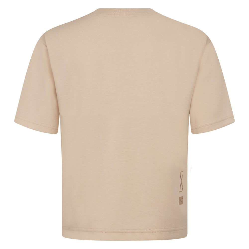 Los Angeles Angels Levelwear Oversized Luxe Signature Knit Buckler T-Shirt Khaki