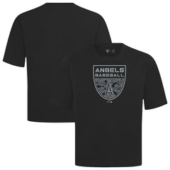 Los Angeles Angels Levelwear Oversized Luxe Signature Knit Buckler T-Shirt Black