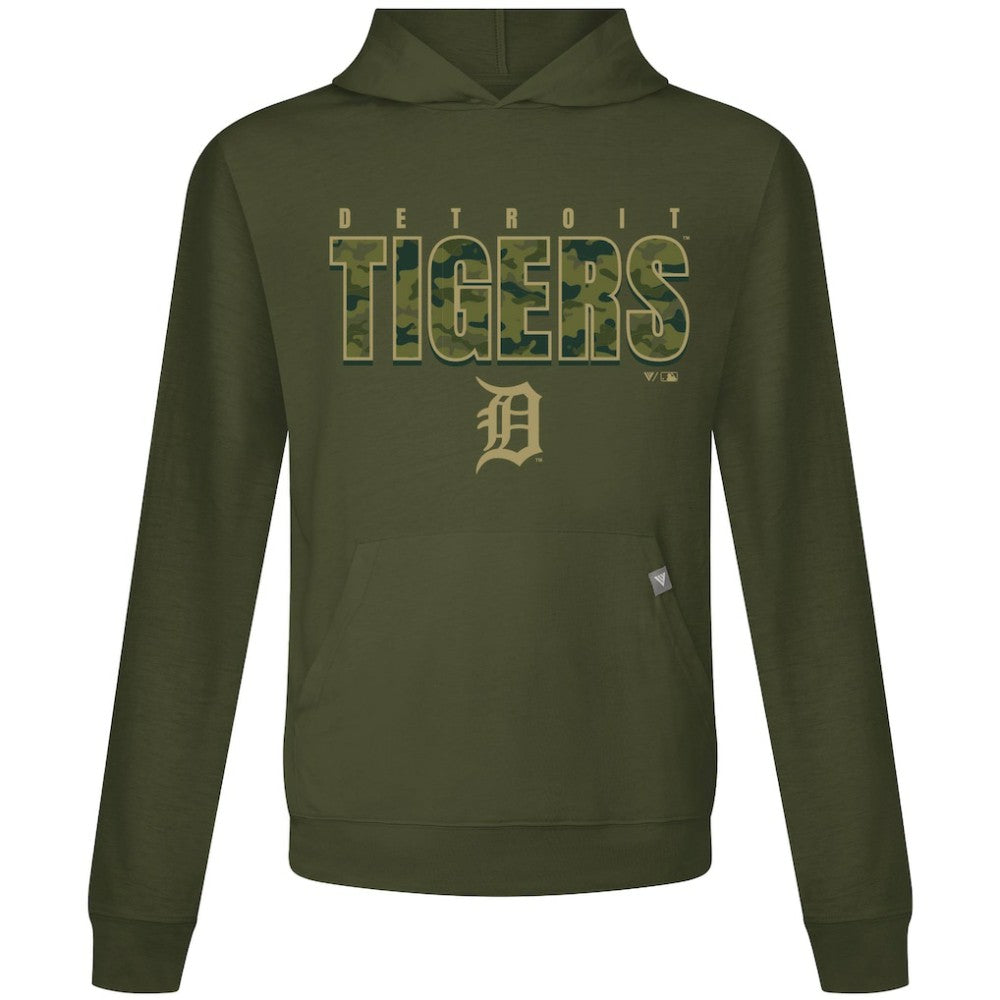 Detroit Tigers Levelwear Relay Protect Pullover Hoodie Green