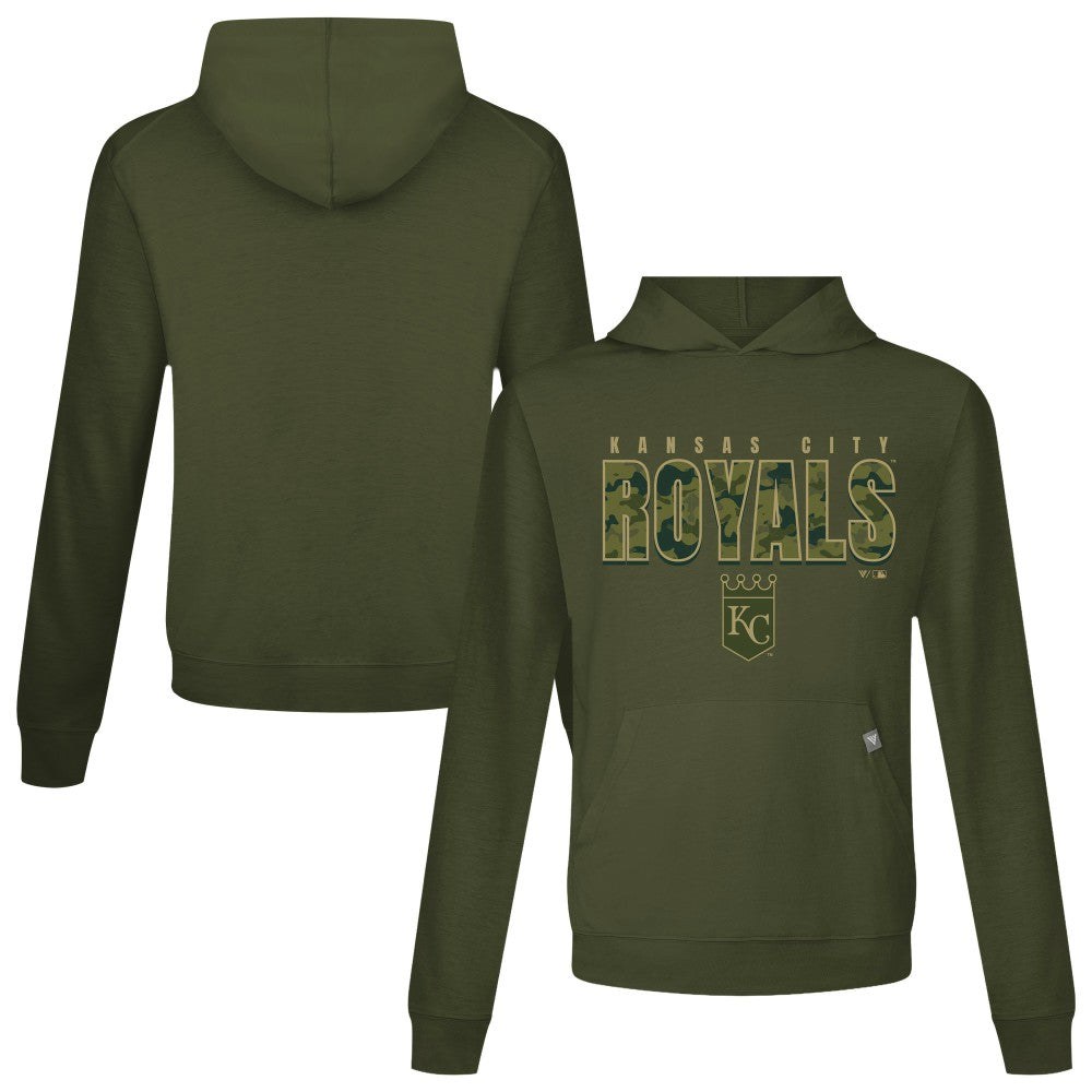 Kansas City Royals Levelwear Relay Protect Pullover Hoodie Green