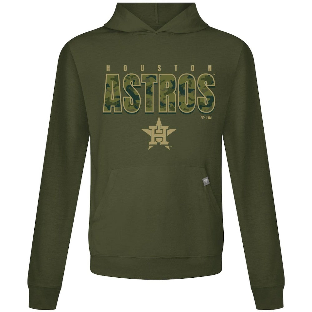 Houston Astros Levelwear Relay Protect Pullover Hoodie Green