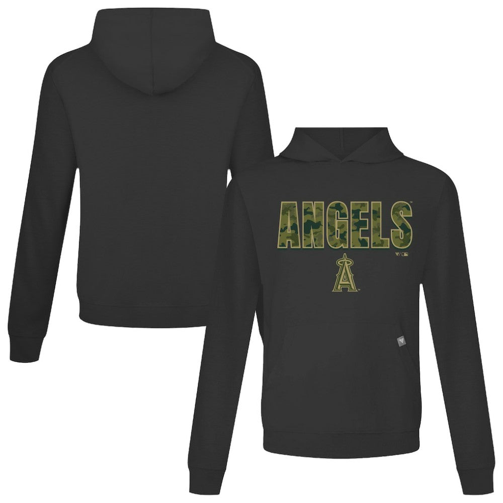 Los Angeles Angels Levelwear Relay Protect Pullover Hoodie Black