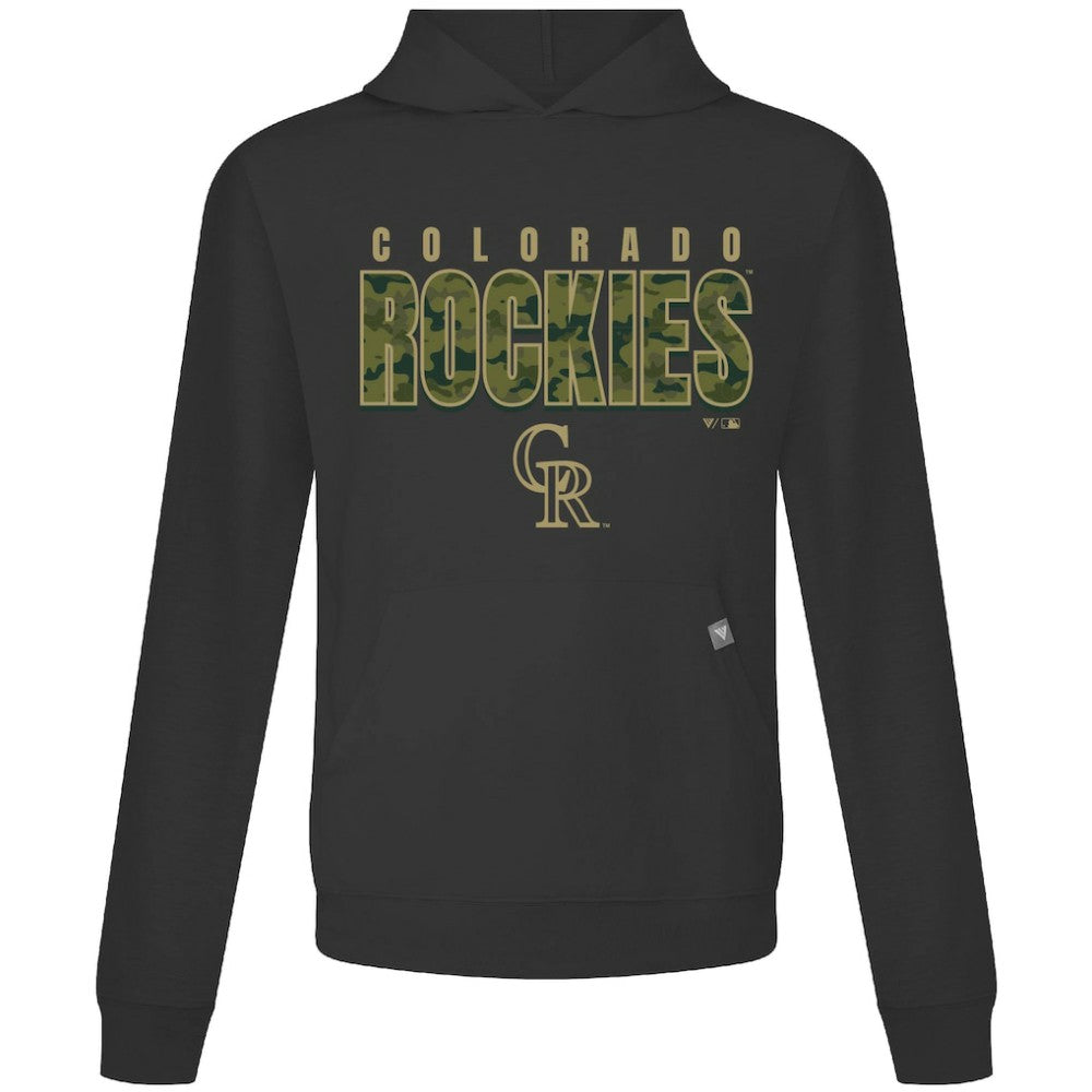 Colorado Rockies Levelwear Relay Protect Pullover Hoodie Black