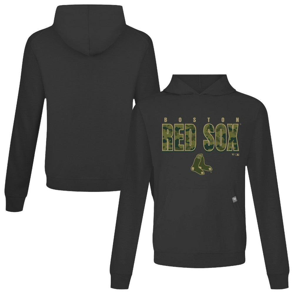 Boston Red Sox Levelwear Relay Protect Pullover Hoodie Black