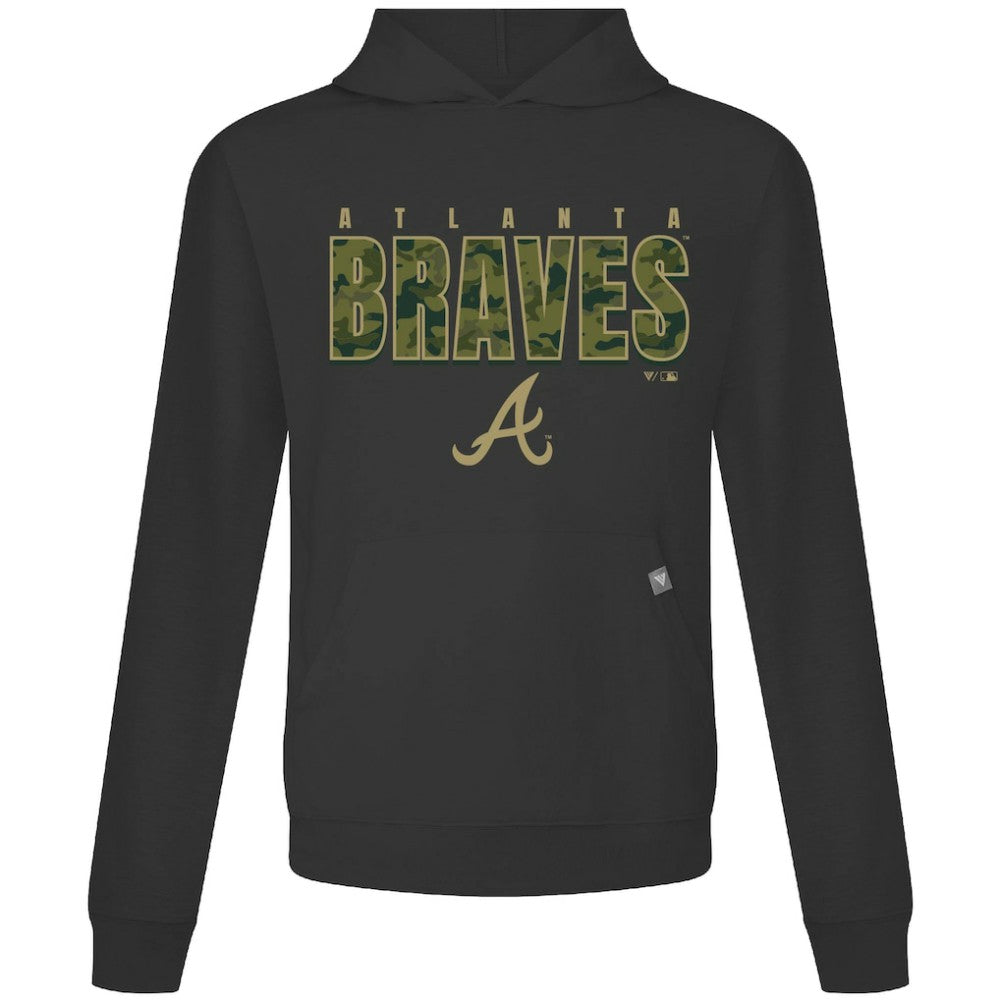 Atlanta Braves Levelwear Relay Protect Pullover Hoodie Black