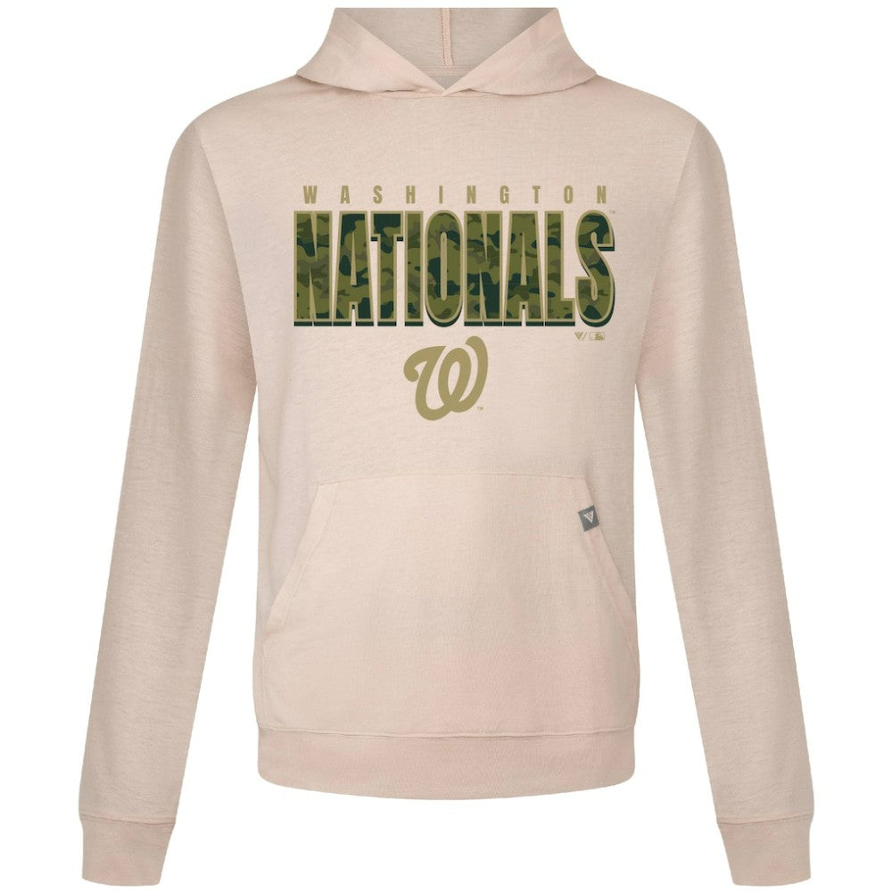 Washington Nationals Levelwear Relay Protect Pullover Hoodie Khaki