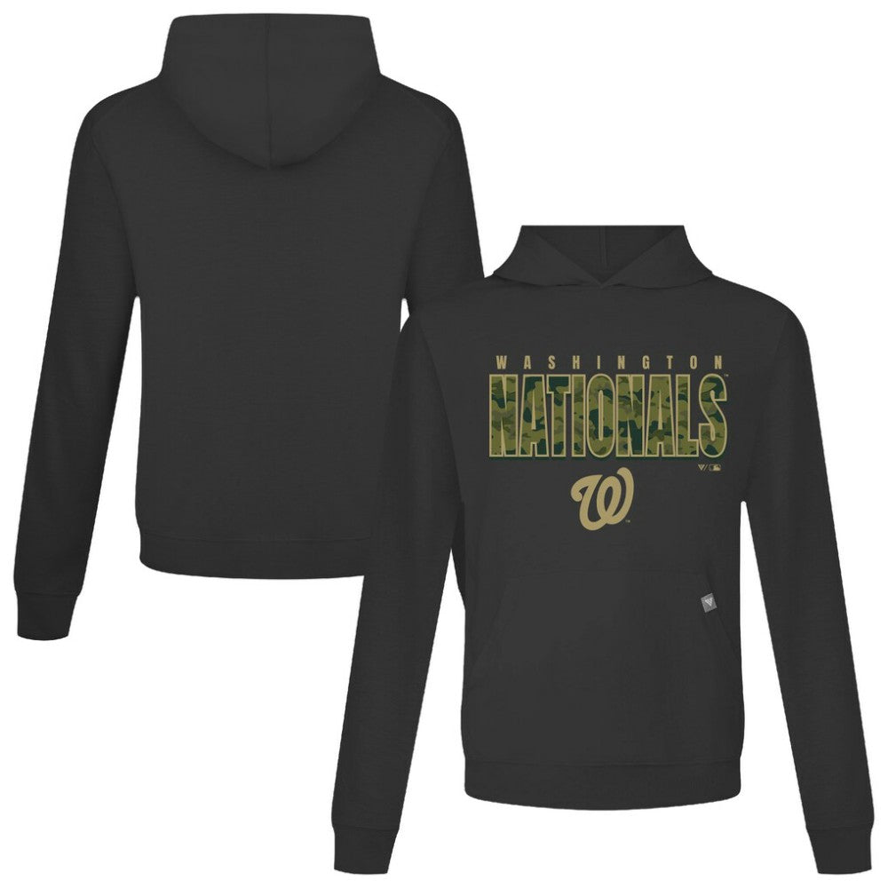Washington Nationals Levelwear Relay Protect Pullover Hoodie Black