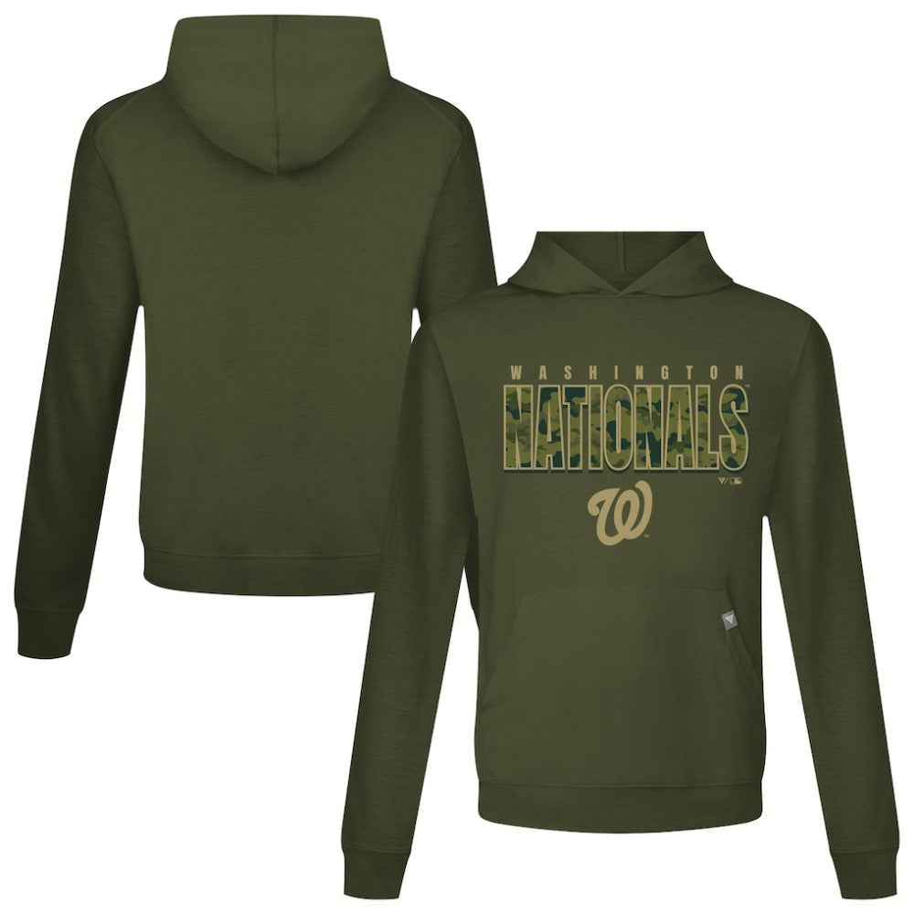 Washington Nationals Levelwear Relay Protect Pullover Hoodie Green