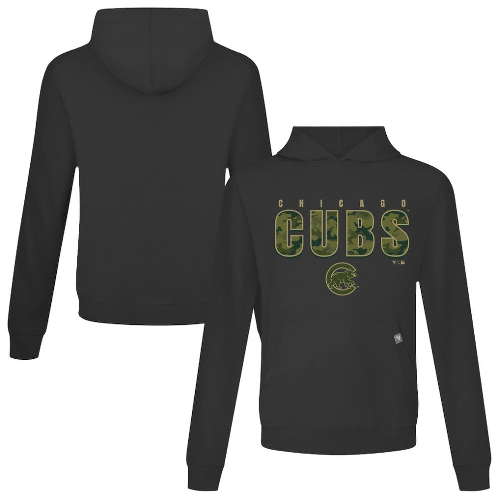 Chicago Cubs Levelwear Relay Protect Pullover Hoodie Black
