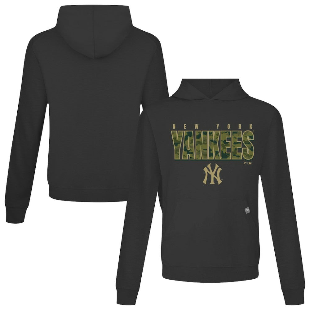 New York Yankees Levelwear Relay Protect Pullover Hoodie Black
