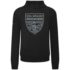 Colorado Rockies Levelwear Mandate Buckler Tri-Blend Pullover Hoodie Black