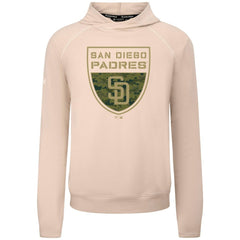 San Diego Padres Levelwear Mandate Buckler Tri-Blend Pullover Hoodie Khaki