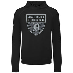 Detroit Tigers Levelwear Mandate Buckler Tri-Blend Pullover Hoodie Black