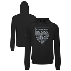 Kansas City Royals Levelwear Mandate Buckler Tri-Blend Pullover Hoodie Black