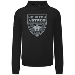 Houston Astros Levelwear Mandate Buckler Tri-Blend Pullover Hoodie Black