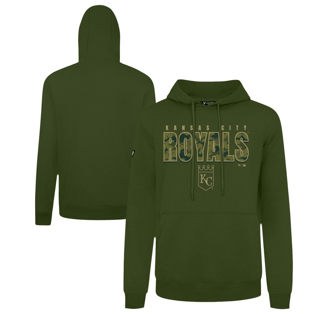 Kansas City Royals Levelwear Podium Protect Pullover Hoodie Green