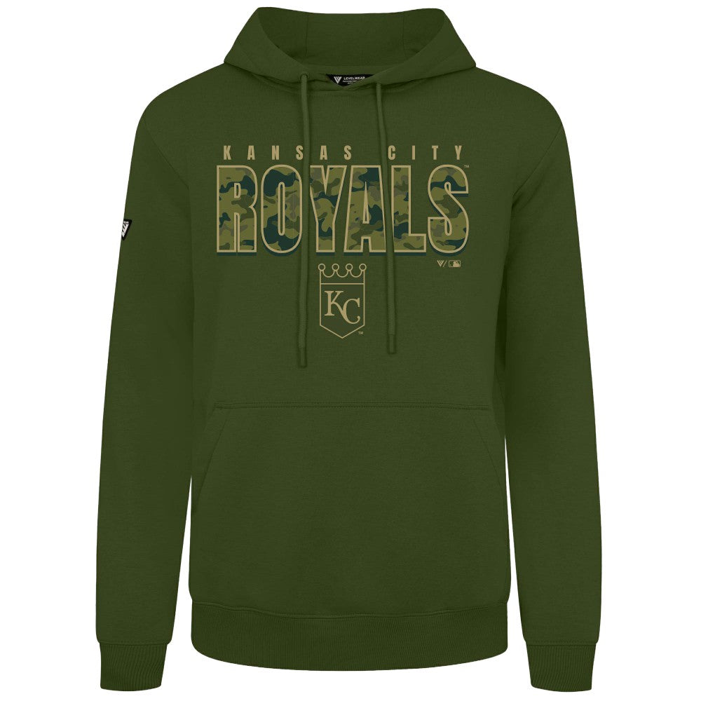 Kansas City Royals Levelwear Podium Protect Pullover Hoodie Green