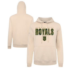 Kansas City Royals Levelwear Podium Protect Pullover Hoodie Khaki